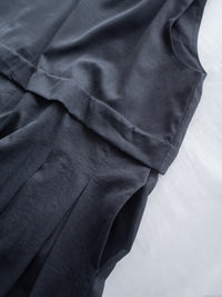 Vest Dress 微正式感拼接背心連身長裙/ DS1181