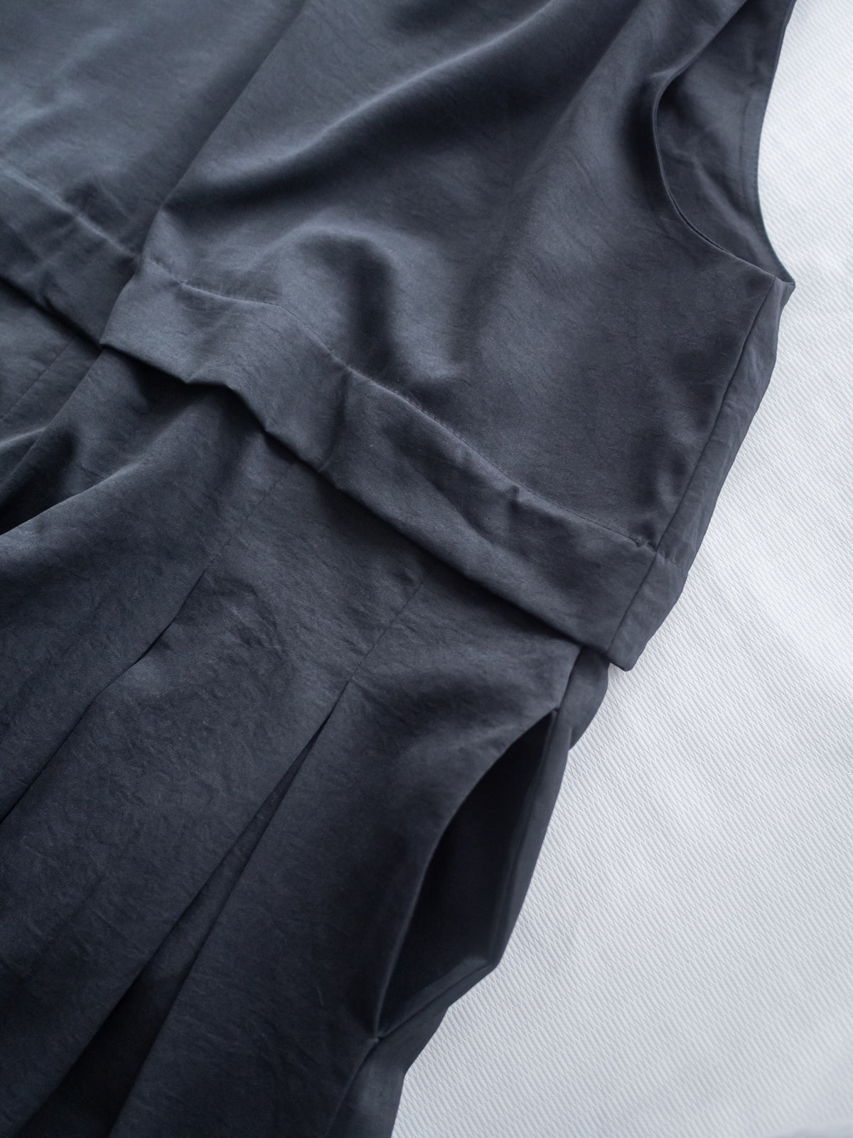 Vest Dress 微正式感拼接背心連身長裙/ DS1181