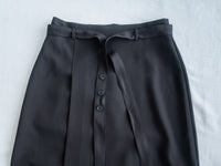 Belt Skirt  腰帶簡潔修腰後開叉直裙/ SK8956