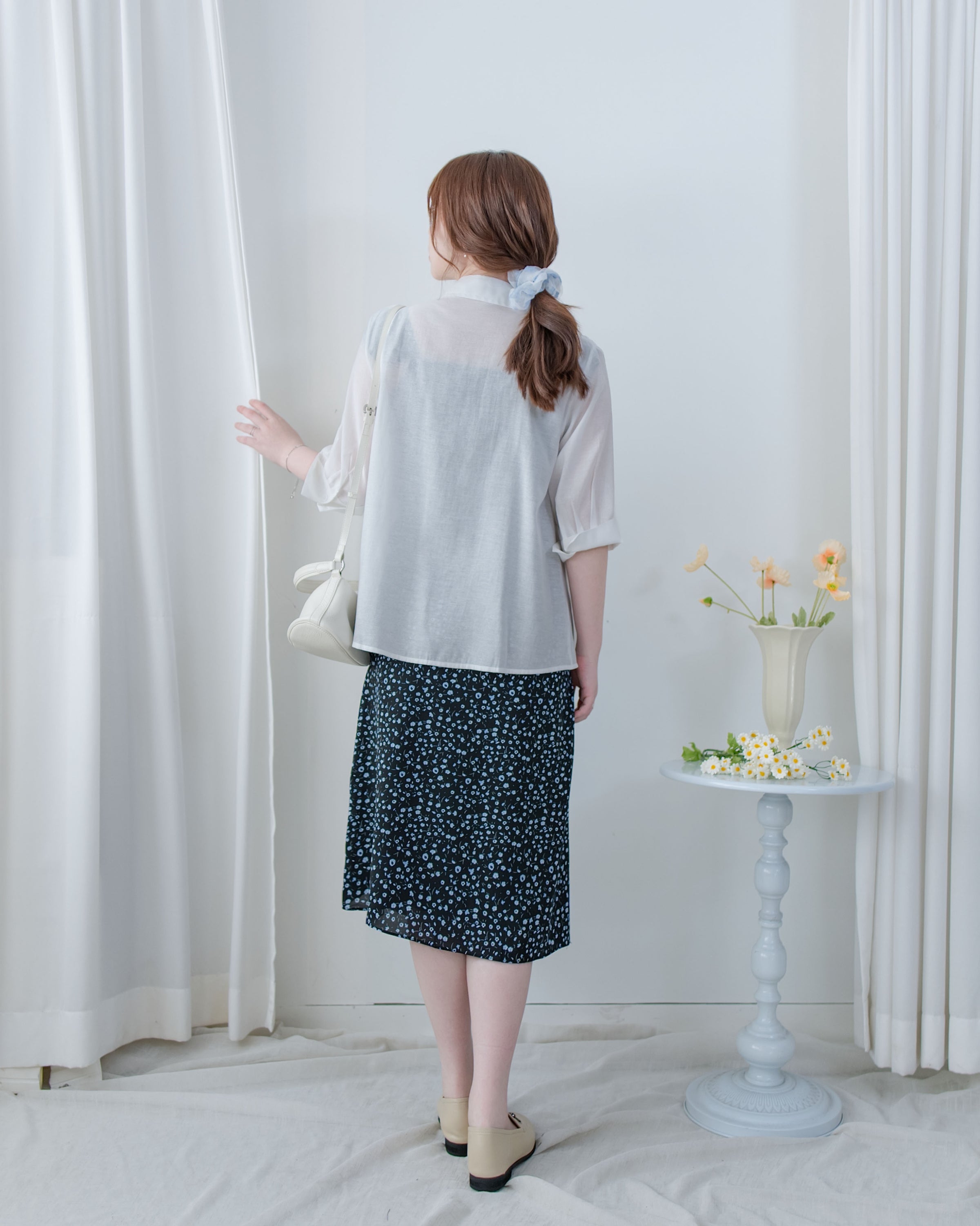 Trench Blouse 風衣感雙層修腰襯衫外套/ BU9141