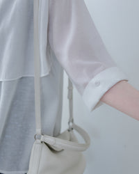 Trench Blouse 風衣感雙層修腰襯衫外套/ BU9141