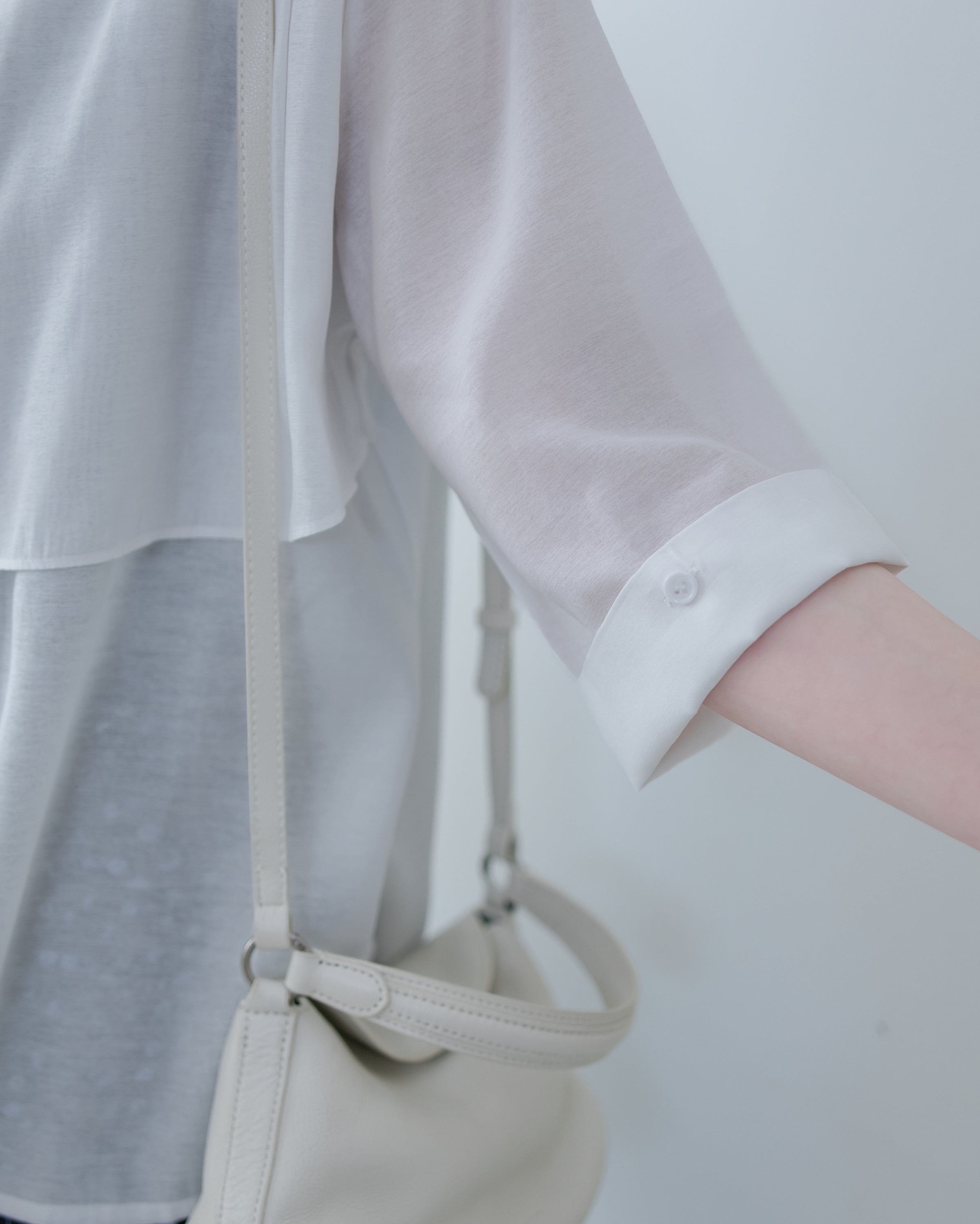 Trench Blouse 風衣感雙層修腰襯衫外套/ BU9141