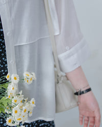 Trench Blouse 風衣感雙層修腰襯衫外套/ BU9141