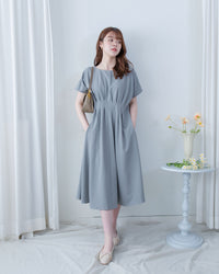 [intent label/intent製]  Alice Dress 隨性氣質防皺顯瘦後橡筋連身裙/ DSA8002 (pre-order)