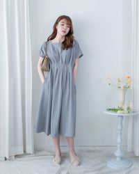 [intent label/intent製]  Alice Dress 隨性氣質防皺顯瘦後橡筋連身裙/ DSA8002 (pre-order)