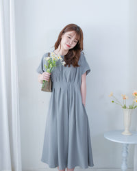 [intent label/intent製]  Alice Dress 隨性氣質防皺顯瘦後橡筋連身裙/ DSA8002 (pre-order)