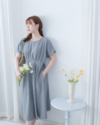 [intent label/intent製]  Alice Dress 隨性氣質防皺顯瘦後橡筋連身裙/ DSA8002 (pre-order)