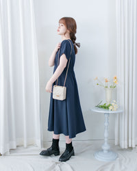 [intent label/intent製]  Alice Dress 隨性氣質防皺顯瘦後橡筋連身裙/ DSA8002 (pre-order)