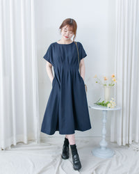 [intent label/intent製]  Alice Dress 隨性氣質防皺顯瘦後橡筋連身裙/ DSA8002 (pre-order)
