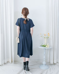 [intent label/intent製]  Alice Dress 隨性氣質防皺顯瘦後橡筋連身裙/ DSA8002 (pre-order)