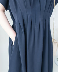 [intent label/intent製]  Alice Dress 隨性氣質防皺顯瘦後橡筋連身裙/ DSA8002 (pre-order)