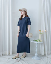［Mother's day Offer  ☀︎] Alice Set 彈性質感後開叉兩件套/ SE8112