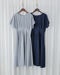 [intent label/intent製]  Alice Dress 隨性氣質防皺顯瘦後橡筋連身裙/ DSA8002 (pre-order)