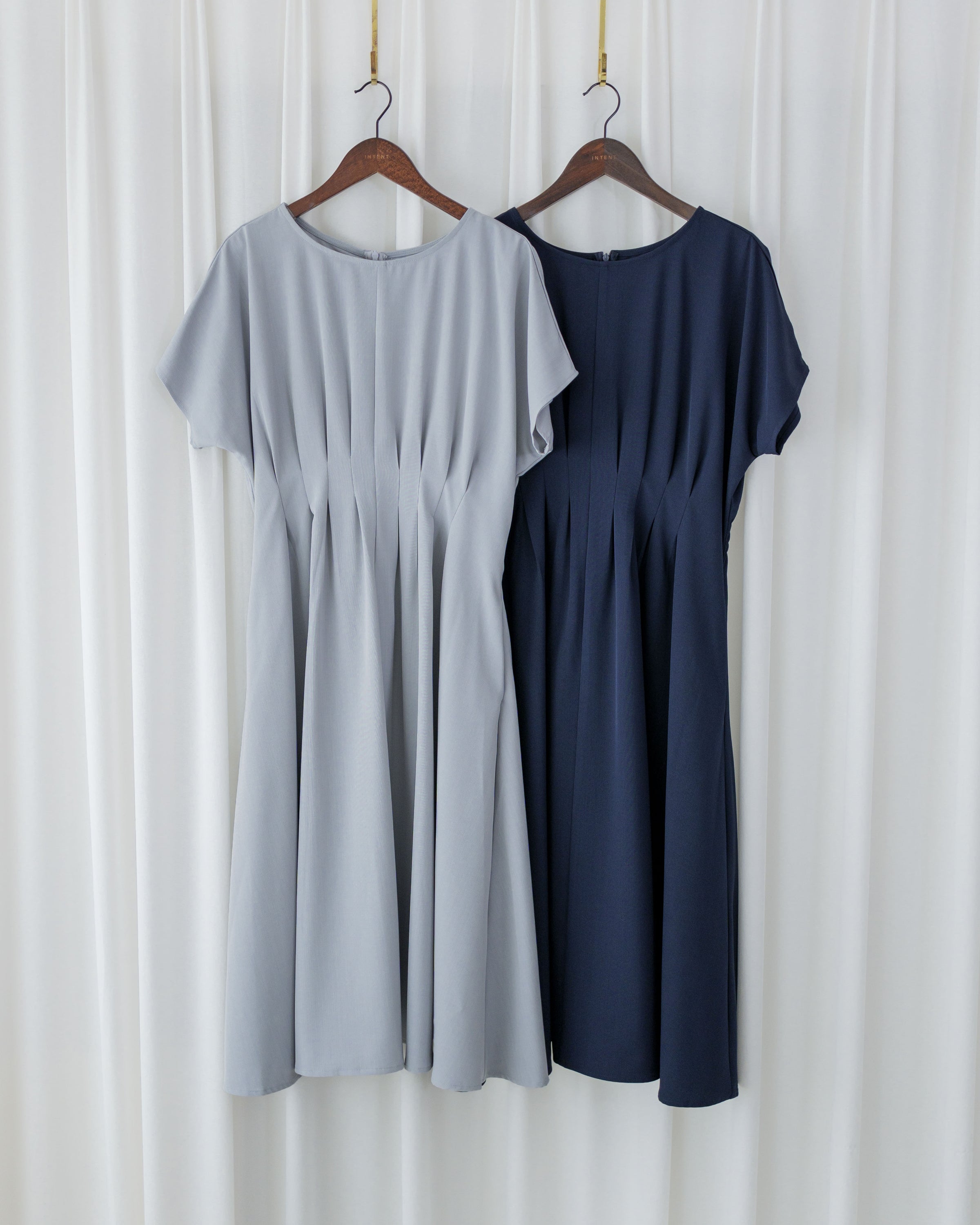 [intent label/intent製]  Alice Dress 隨性氣質防皺顯瘦後橡筋連身裙/ DSA8002 (pre-order)