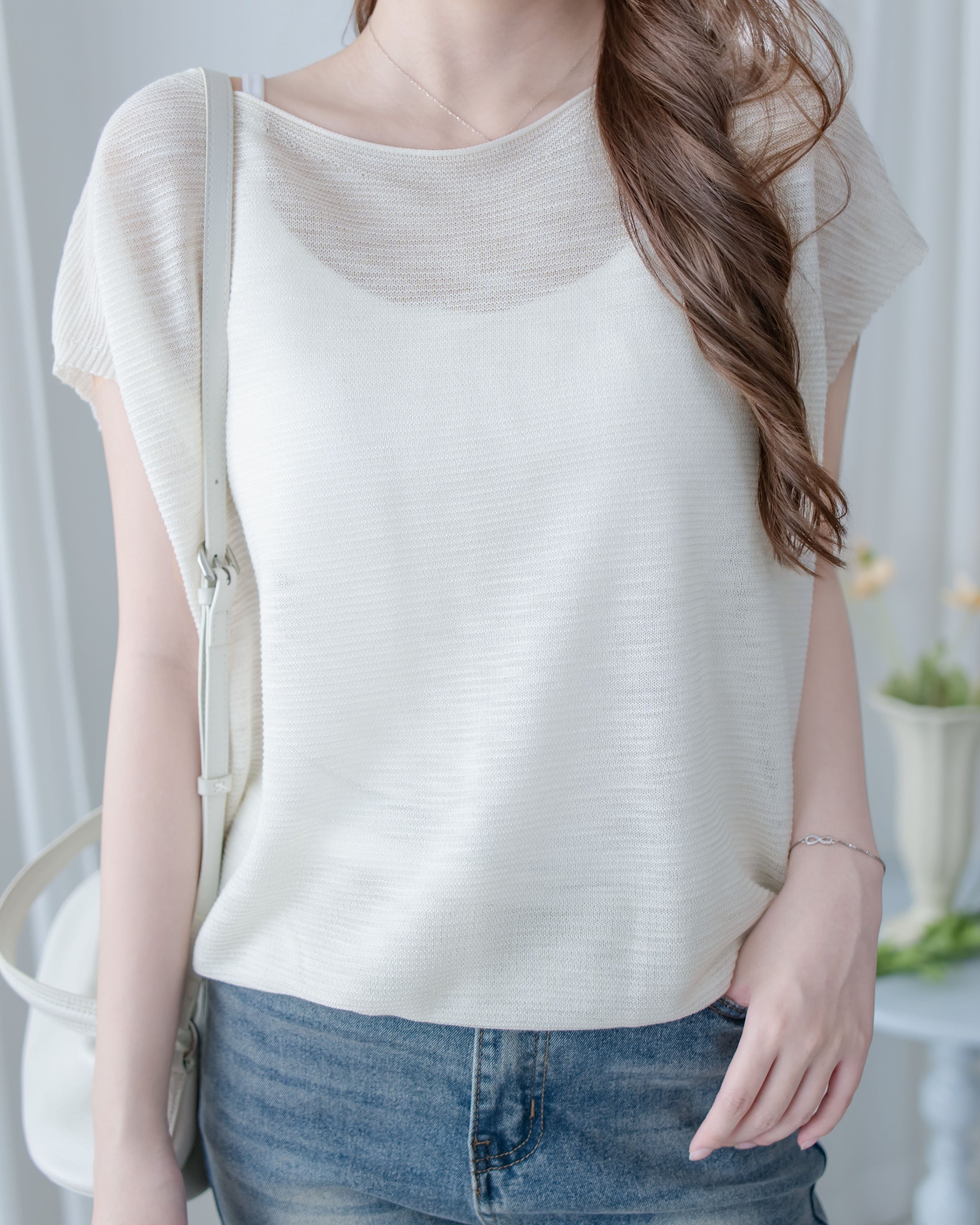 Breathable Knit Top 防皺透氣層次織線上衣/ TP9227