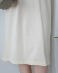 Check Knit Dress 英倫格紋翻領舒適連身裙/ DS1107