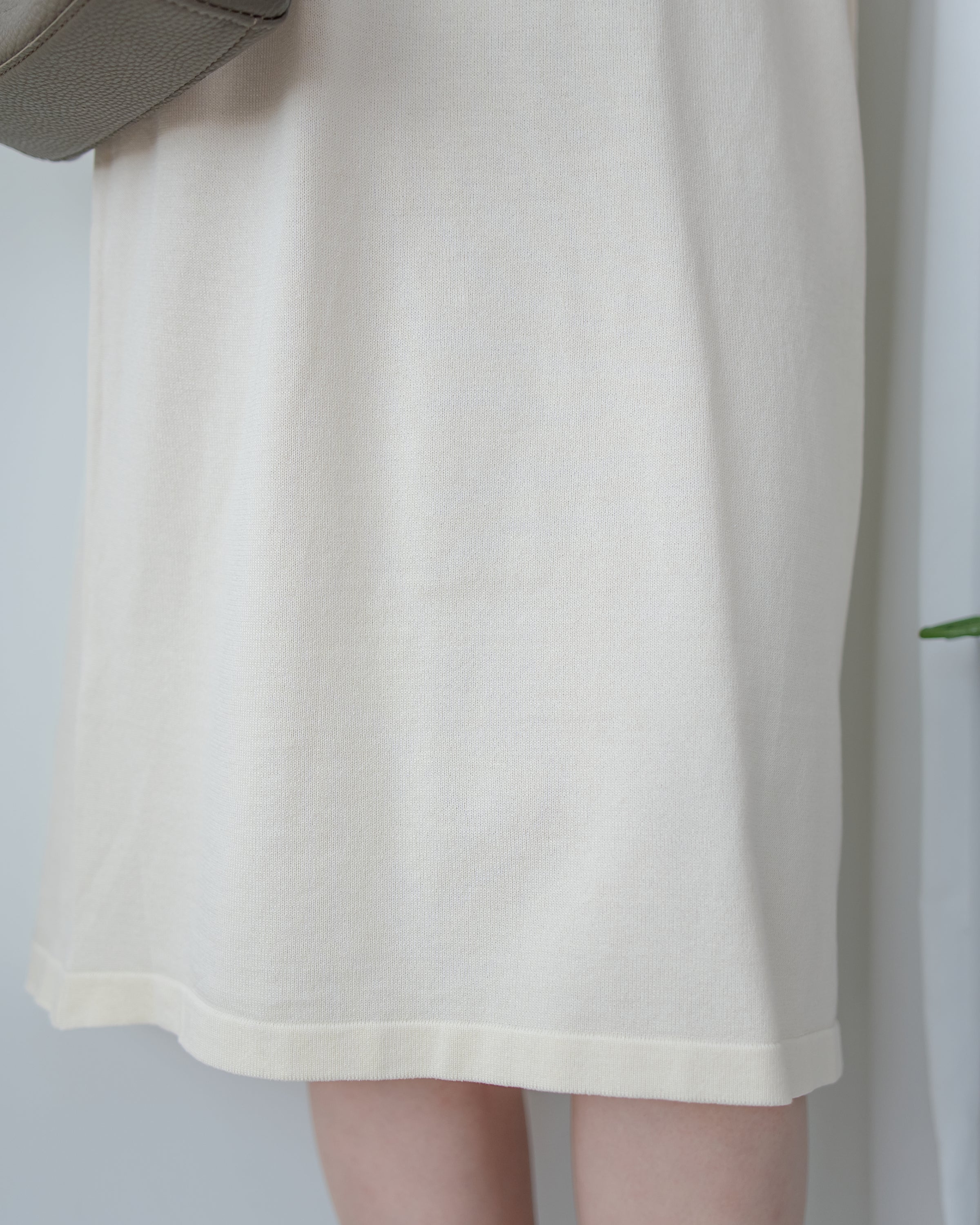 Check Knit Dress 英倫格紋翻領舒適連身裙/ DS1107