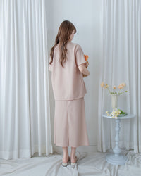 ［Mother's day Offer  ☀︎] Alice Set 彈性質感後開叉兩件套/ SE8112