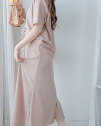 ［Mother's day Offer  ☀︎] Alice Set 彈性質感後開叉兩件套/ SE8112