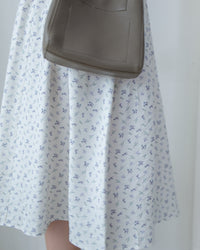[intent label/intent製]  Waterfloral  Dress 輕盈防皺後彈性橡筋水彩印花連身裙(肩帶可調) / DSA8001