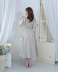 French Dress 法式前後兩穿修身腰封連身裙/ DS1126 (Pre-order 5月28截單)