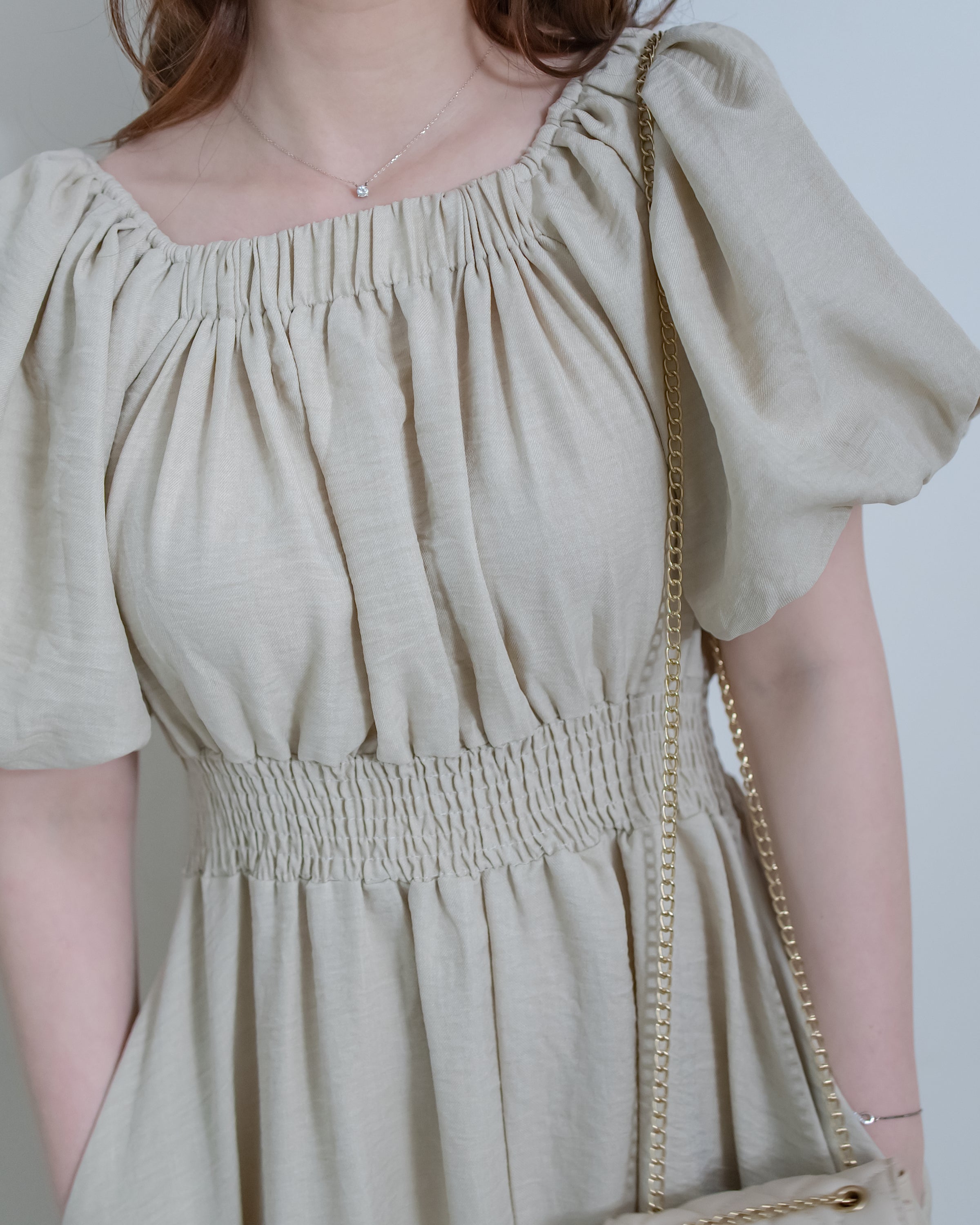 French Dress 法式前後兩穿修身腰封連身裙/ DS1126 (Pre-order 5月28截單)