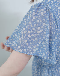 Daisy Dress 琉璃光感精緻印花修腰連衣裙/ DS1122 (Pre-order 5月28截單)