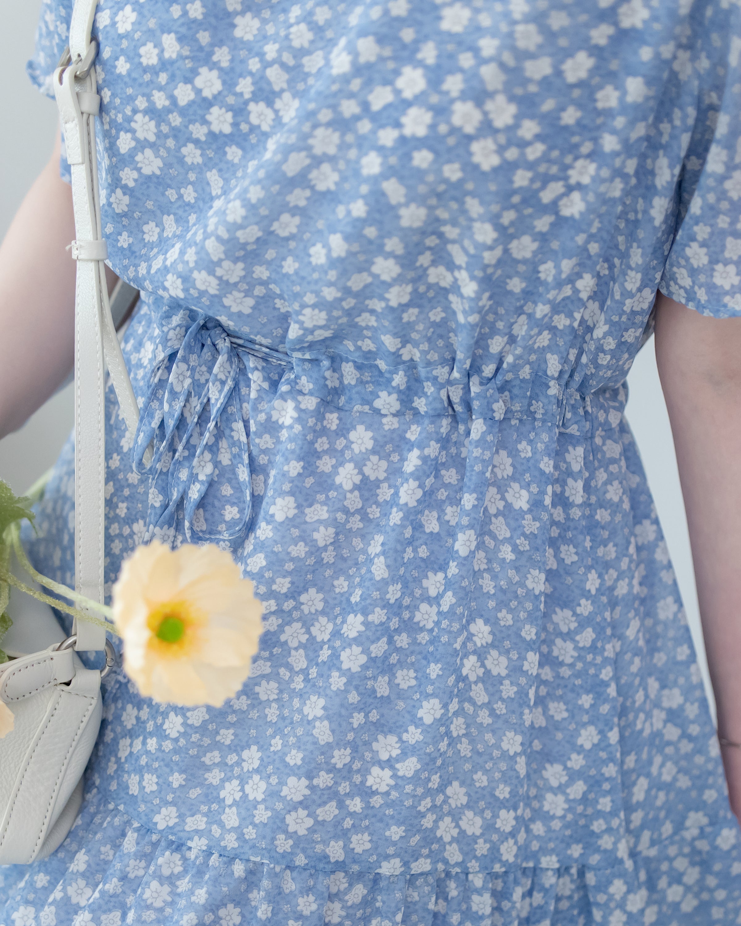 Daisy Dress 琉璃光感精緻印花修腰連衣裙/ DS1122 (Pre-order 5月28截單)