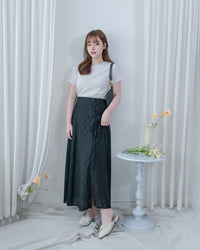Embroidery Skirt 交叉打結棉質通花傘形半裙/ SK8941