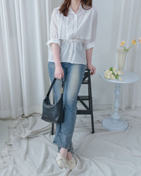 Trench Blouse 風衣感雙層修腰襯衫外套/ BU9141