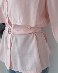 Trench Blouse 風衣感雙層修腰襯衫外套/ BU9141