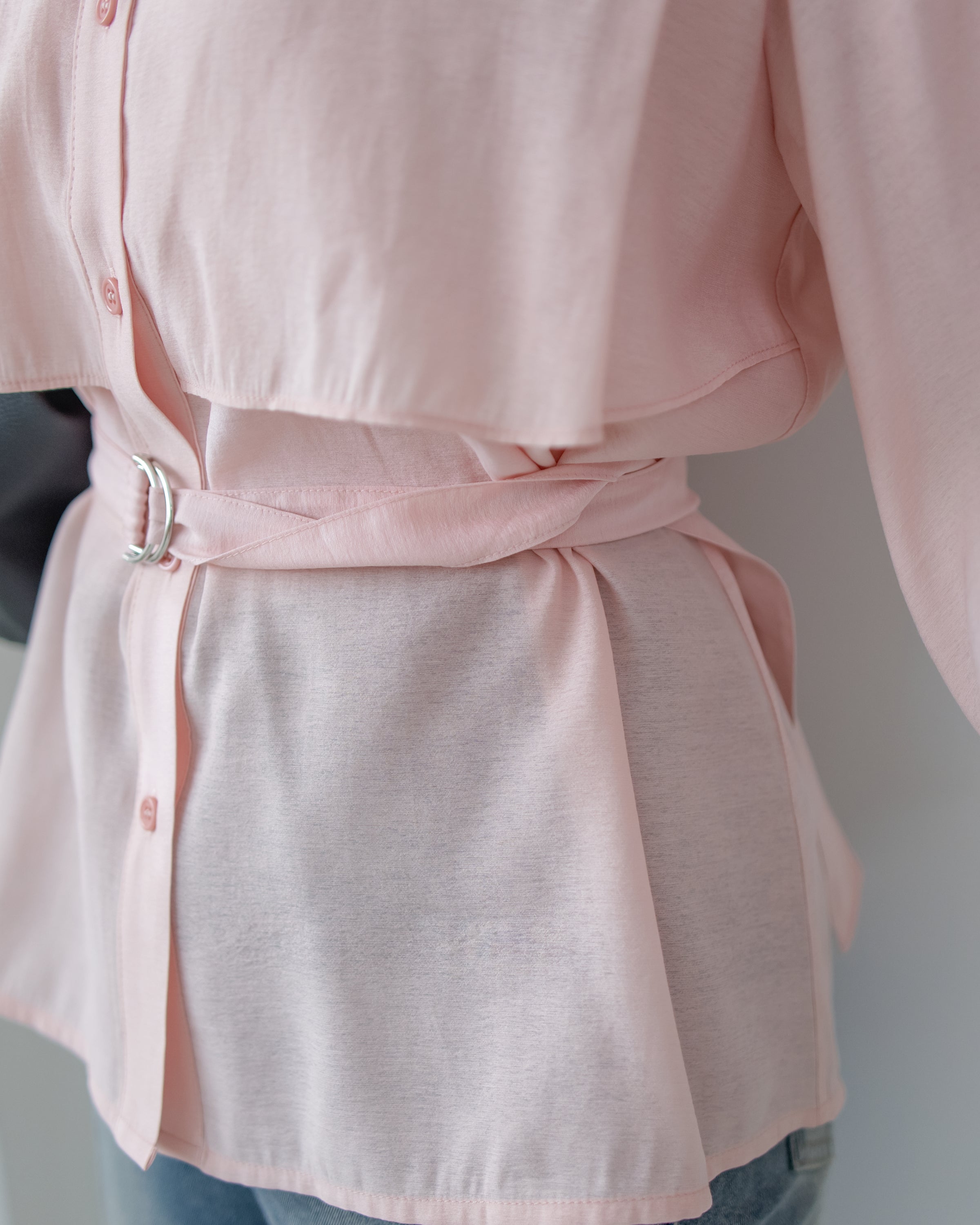 Trench Blouse 風衣感雙層修腰襯衫外套/ BU9141