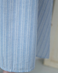 Ethnic Striped Dress 民族細邊方領後蝴蝶連身裙/ DS1128