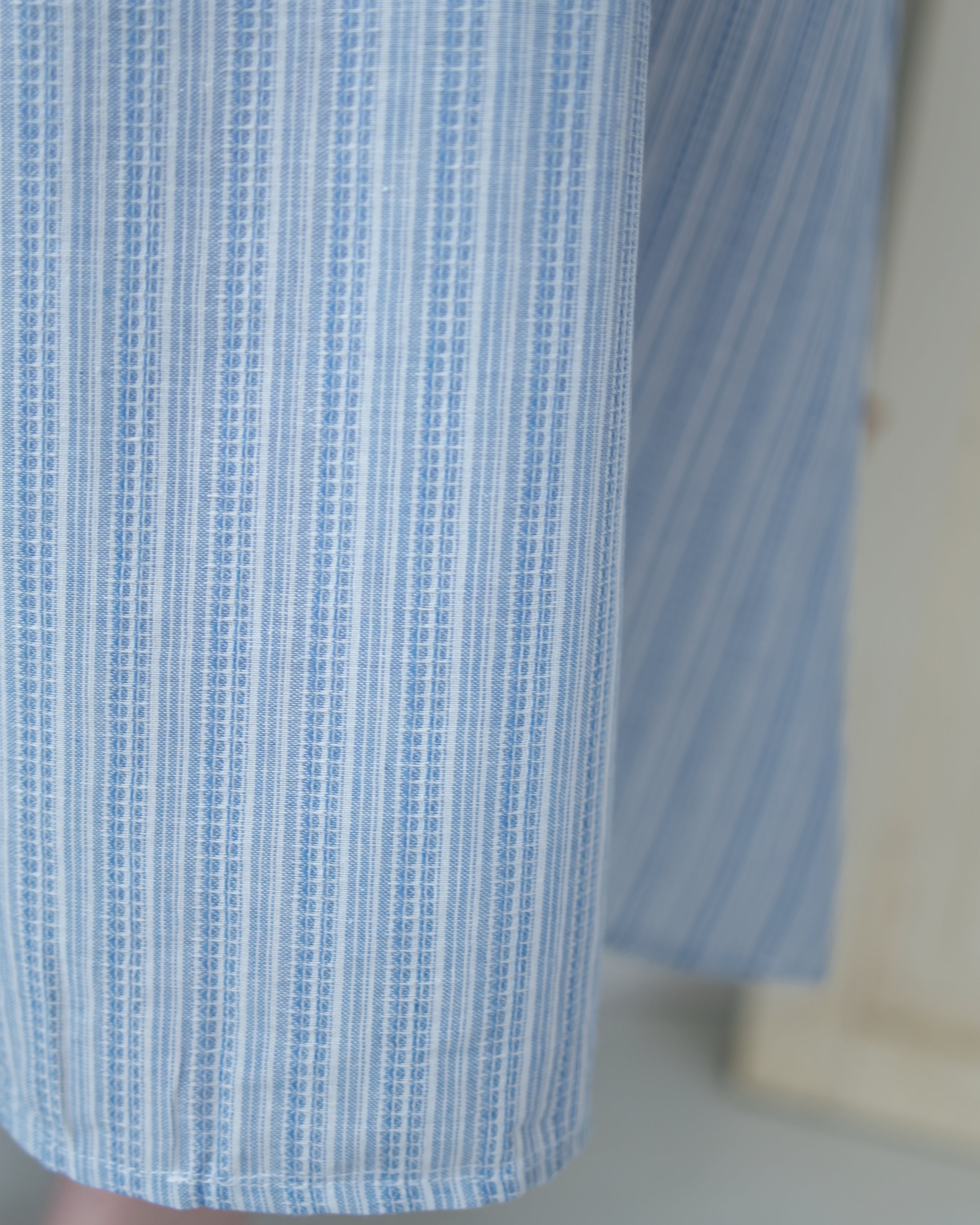 Ethnic Striped Dress 民族細邊方領後蝴蝶連身裙/ DS1128