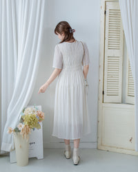Secret Check Dress 暗格紋雪紡顯瘦修身連衣裙 / DS1127 (Pre-order 5月28截單)