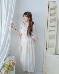 Secret Check Dress 暗格紋雪紡顯瘦修身連衣裙 / DS1127 (Pre-order 5月28截單)