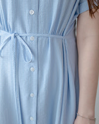 [intent label/intent製 ] Stardust Stripe Dress 星塵織線條紋顯瘦弧腰線連身裙/ DSA8003 (Honeydew sold out)