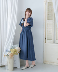 French Dress 法式前後兩穿修身腰封連身裙/ DS1126 (Pre-order 5月28截單)