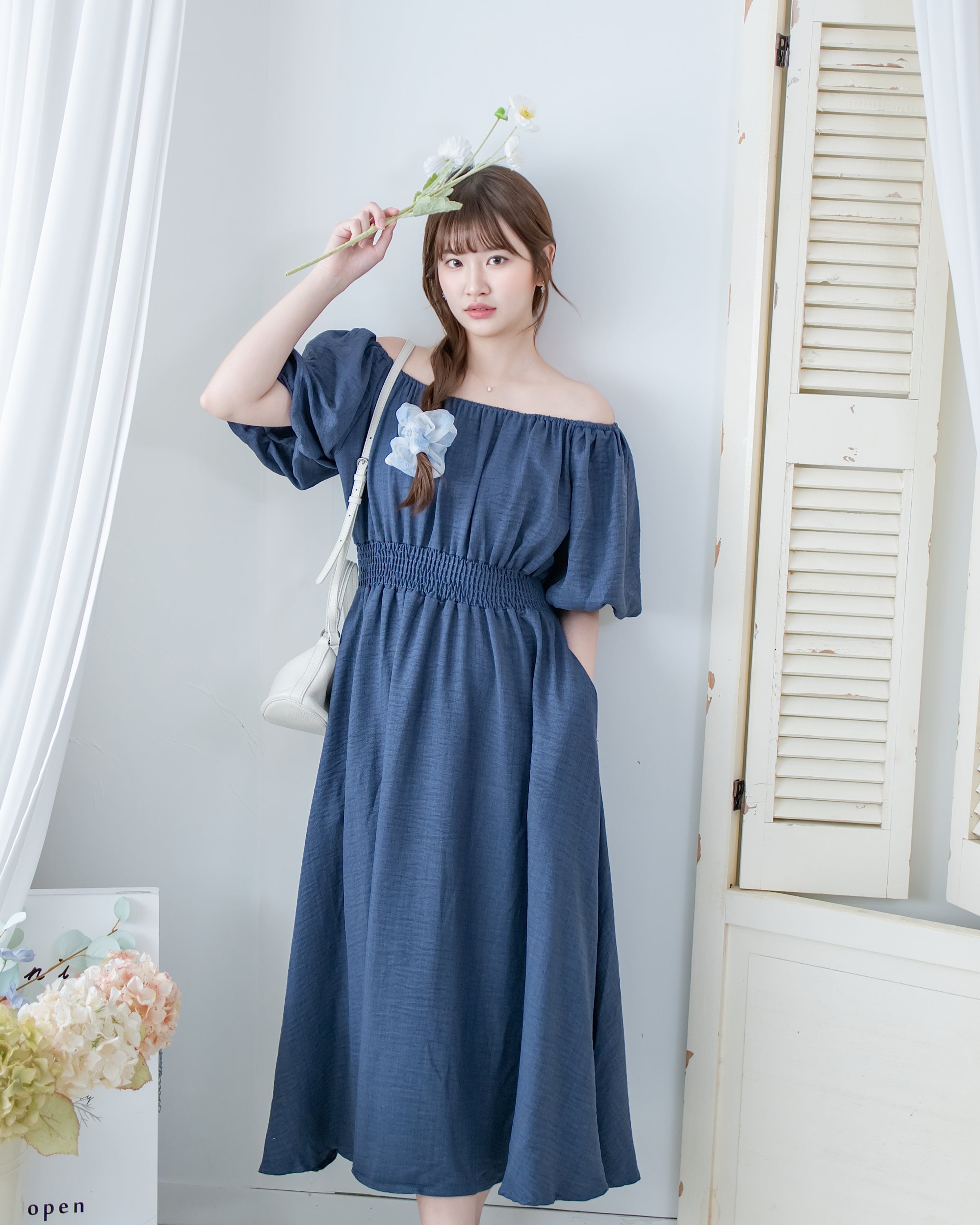 French Dress 法式前後兩穿修身腰封連身裙/ DS1126 (Pre-order 5月28截單)