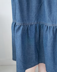 Denim Dress 牛仔層次修腰傘形連衣裙/ DS1119（pre-order 5月28截單)