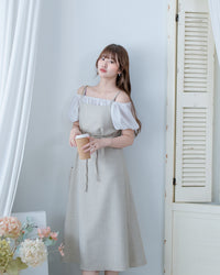 Romantic Puff Blouse 薄紗泡泡袖彈性領上衣/ TP9223