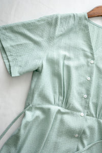 [intent label/intent製 ] Stardust Stripe Dress 星塵織線條紋顯瘦弧腰線連身裙/ DSA8003 (Honeydew sold out)