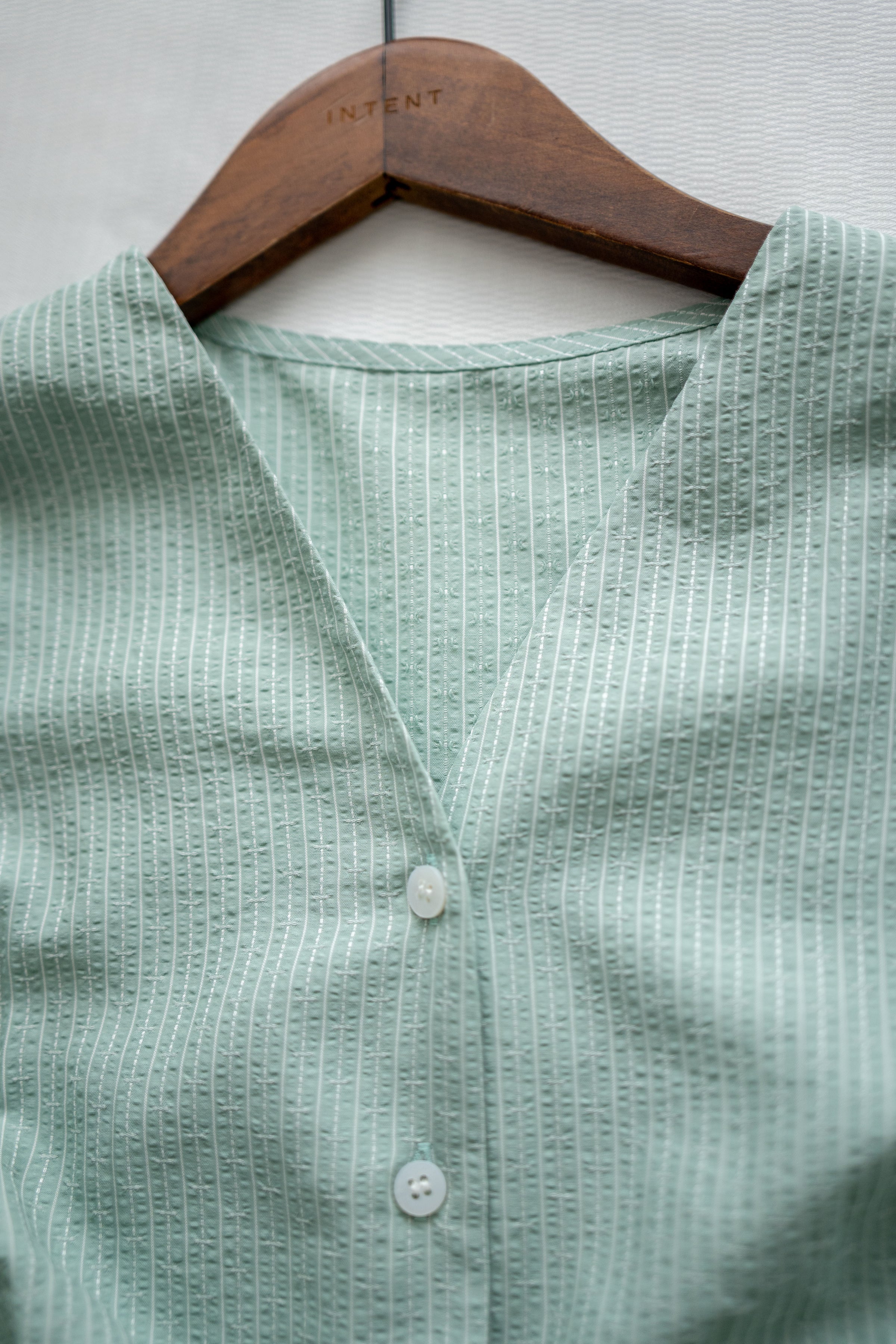 [intent label/intent製 ] Stardust Stripe Dress 星塵織線條紋顯瘦弧腰線連身裙/ DSA8003 (Honeydew sold out)