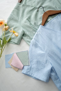 [intent label/intent製 ] Stardust Stripe Dress 星塵織線條紋顯瘦弧腰線連身裙/ DSA8003 (Honeydew sold out)