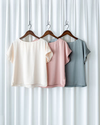 [intent label/ intent 製] champagne Blouse 香檳色澤無肩線質感上衣/ TPA8002