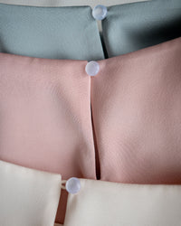[intent label/ intent 製] champagne Blouse 香檳色澤無肩線質感上衣/ TPA8002