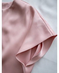 [intent label/ intent 製] champagne Blouse 香檳色澤無肩線質感上衣/ TPA8002