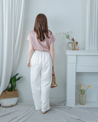 [intent label/ intent 製] champagne Blouse 香檳色澤無肩線質感上衣/ TPA8002