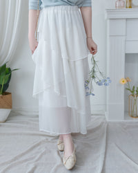 Chiffon Layer Skirt 飄逸雪紡多層次橡筋腰長裙/ SK8940 (pre-order)