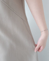 Border Vest Set 精緻車線吊帶裙後珍珠套裝/ SE8114 (pre-order blue)